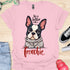 Life is better with a frenchie - V4 - Modern Portrait T-Shirt